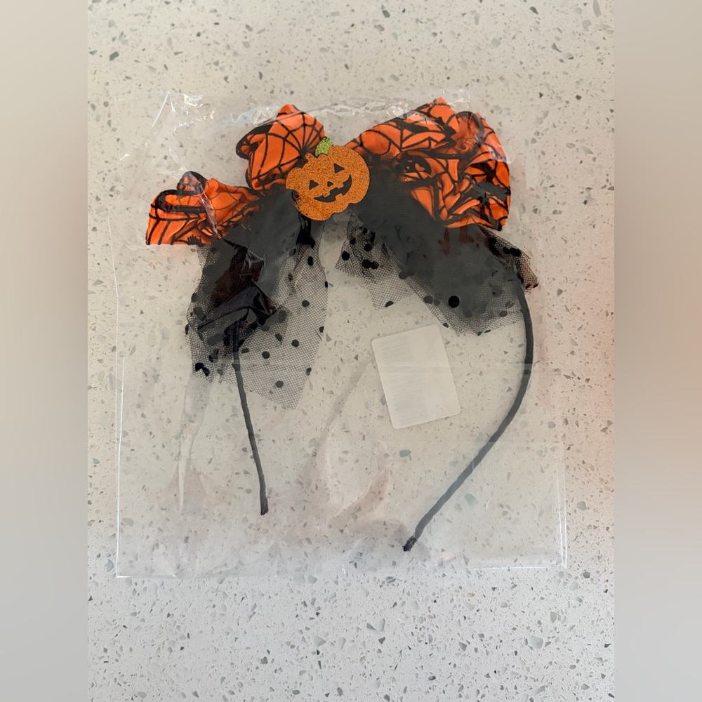 NWT Halloween Pumpkin Headband